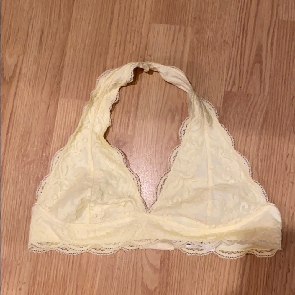 Yellow bralette from Tillys